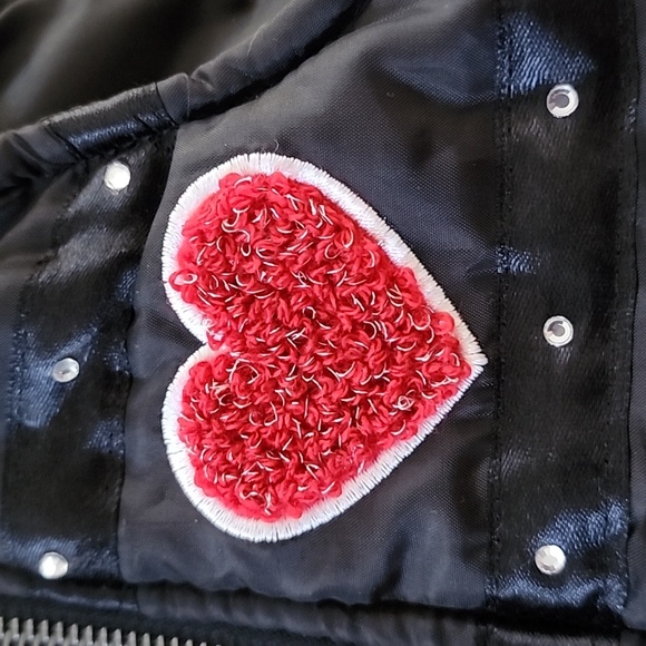 Betsey Johnson rhinestones puffer vest ❤️Baby Girl Size 3/6 months - Picture 3 of 12